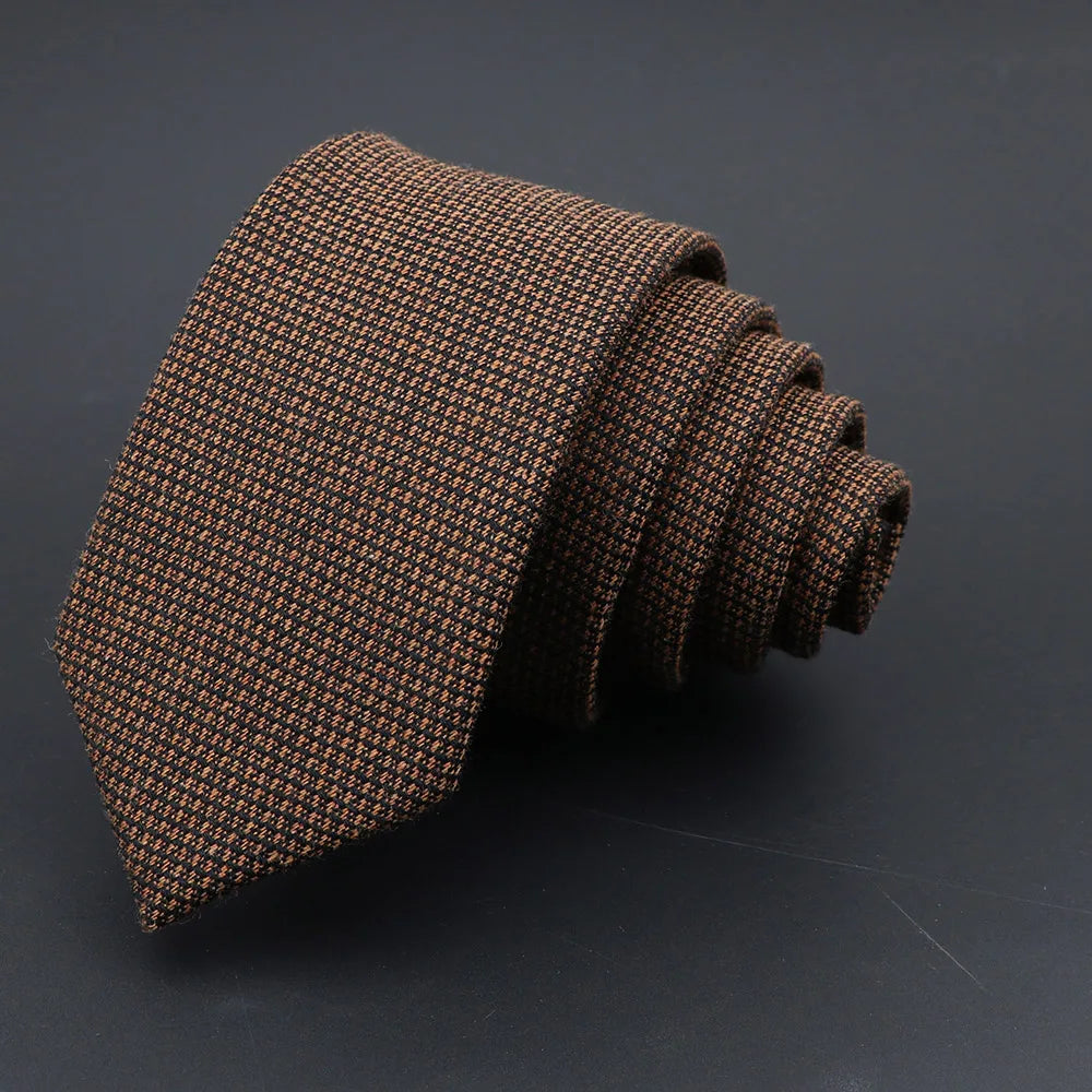 Classic Men's Wool Neckties - Brown