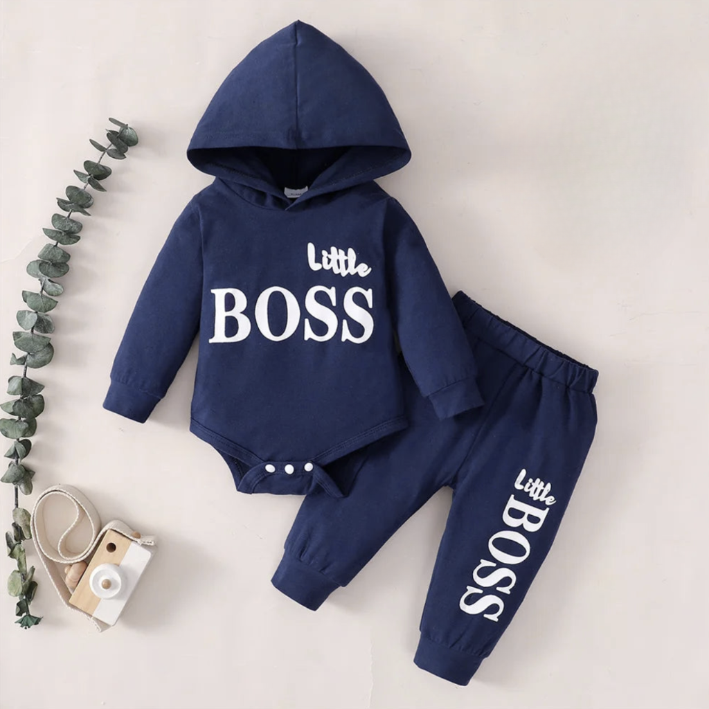 Little Boss Two Piece Tracksuit - Blue